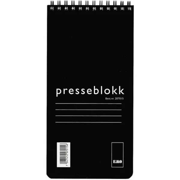 Presseblokk EMO 105x210mm 100bl linjer