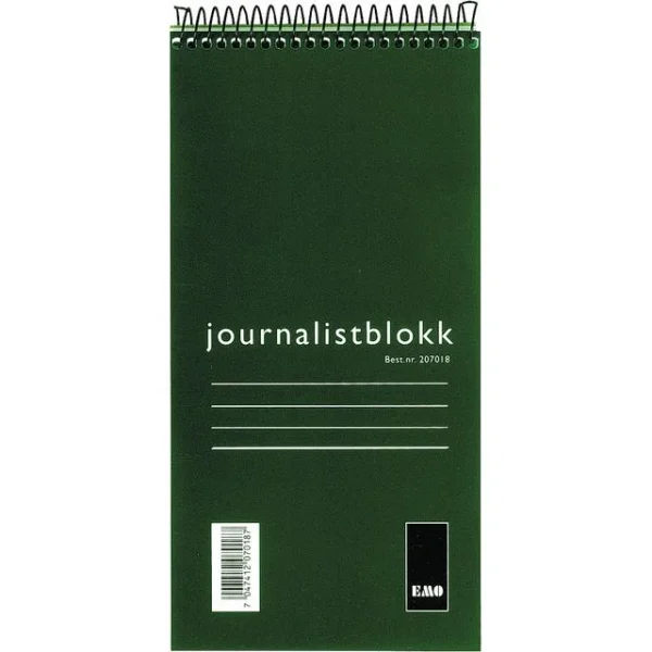 Journalistblokk EMO 105x210mm 100bl lin