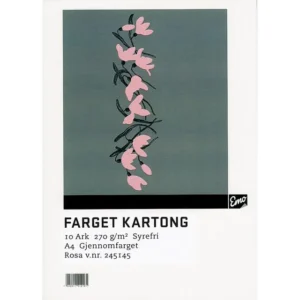 Kartong EMO A4 270g 35 rosa (10)