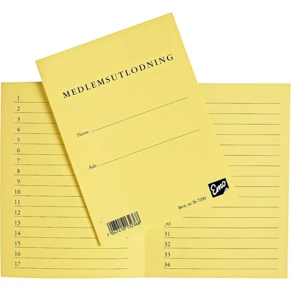 Loddbok EMO medlemsutlodning 1-50