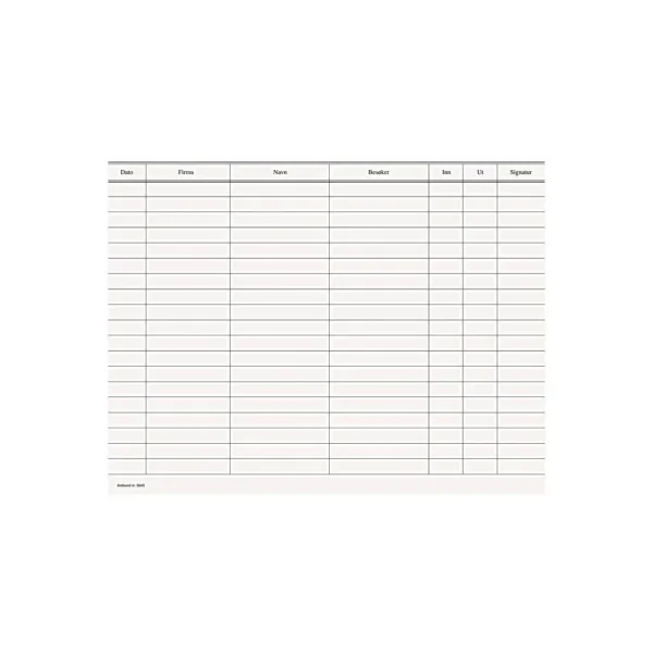 Besøksprotokoll EMO 26x21cm 96 blad