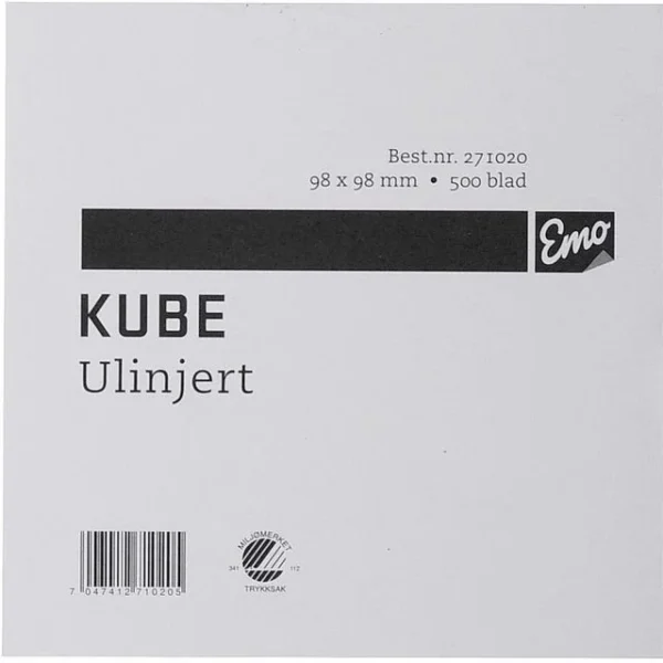Kube EMO 98x98mm limt 500 blad ulinjert