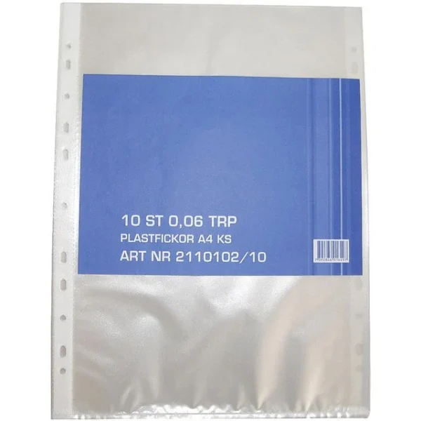 Plastlomme A4 topp 60my (10)