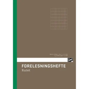 Forelesningshefte EMO A4 24bl 5x10 ruter