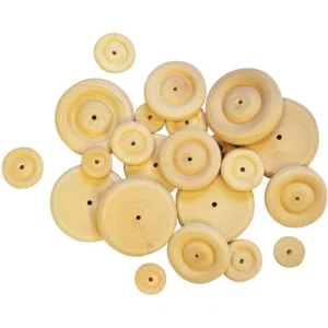 Trehjul diameter 34mm (50)