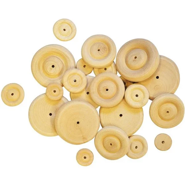 Trehjul diameter 34mm (50)