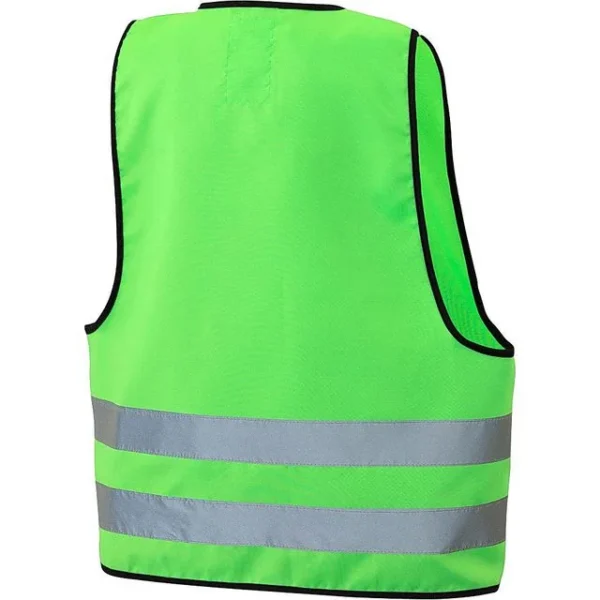 Refleksvest med glidlås barn-S grønn