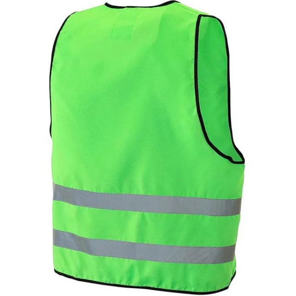 Refleksvest med glidlås voksen grønn