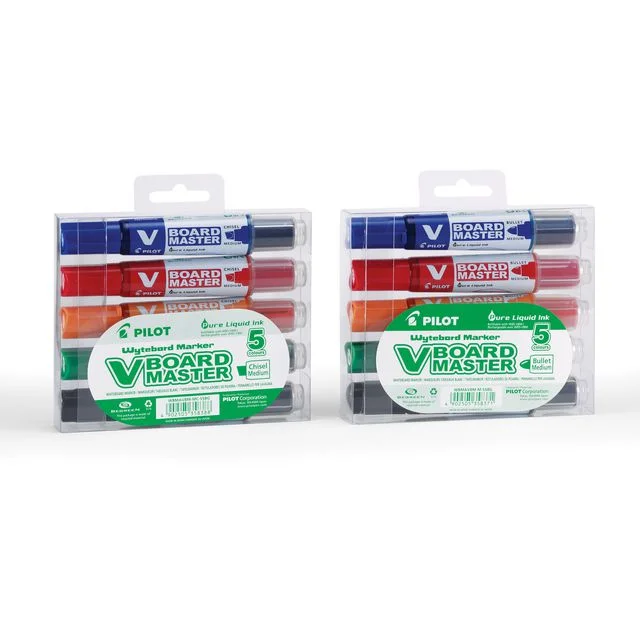 Whiteboardpenn PILOT V-Board M rund (5) - Bilde 2