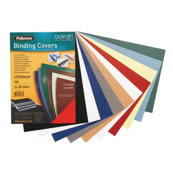 Omslag ringinnb FELLOWES Karto hvit(100)