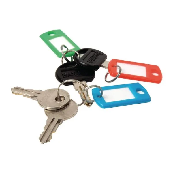 Nøkkelskilt PAVO ass farger (100)