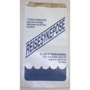 Reisesykepose m/trykk hvit (1000)