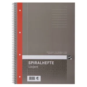 Spiralhefte EMO A4 70g 80 blad linjer
