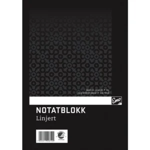 Notatblokk EMO A5 70g 100bl linj spiral