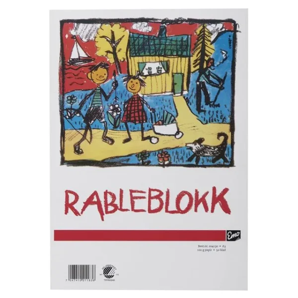 Rableblokk EMO A3 100g 50 blad