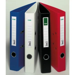 Smalordner A4 50mm m/skinne sort