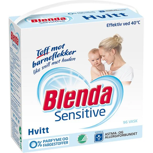 Tøyvask BLENDA Sensitive Hvitt, 4,3 kg