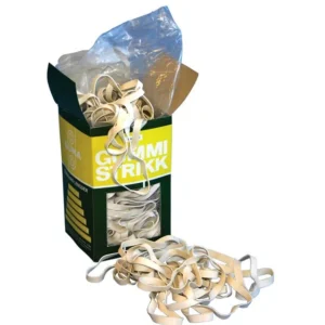 Gummistrikk GUMA nr 120/8 500g hvit(200)