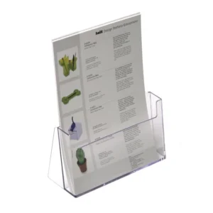 Brosjyreholder HELIT A4 klar