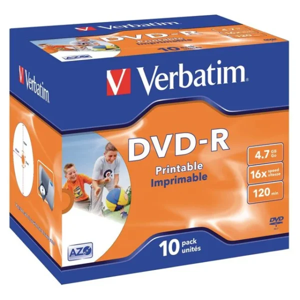 DVD-R VERBATIM 4,7GB 16x Jewelcase (10)