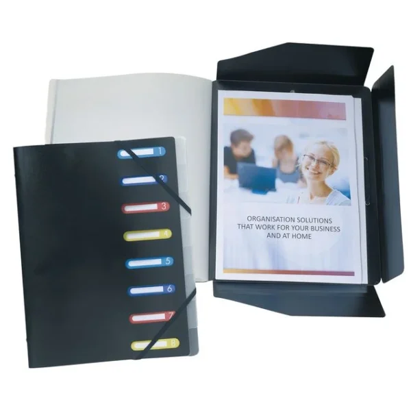 Sorteringsmappe EXACOMPTA PP 8delt sort