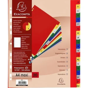 Register EXACOMPTA A4+ A-Z assortert