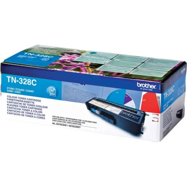 Toner BROTHER TN328C 6K blå