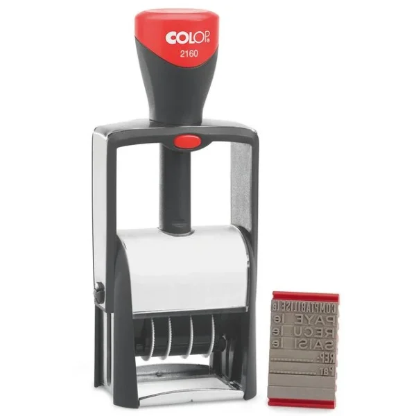 Stempel COLOP dato 8 faste tekster