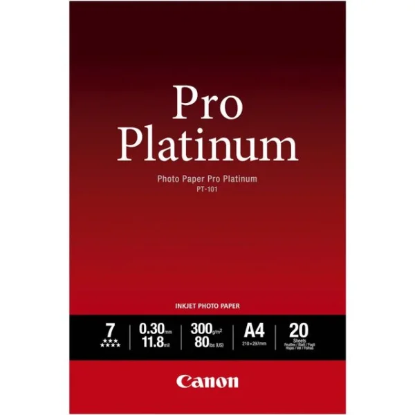 Fotopapir CANON PT-101 Pro Plat A4 (20)