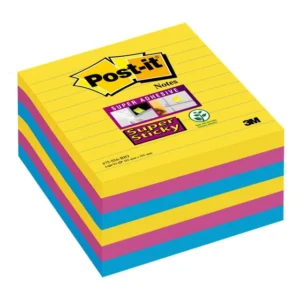 Notatblokk POST-IT SSN 101x101lj Carn(6)