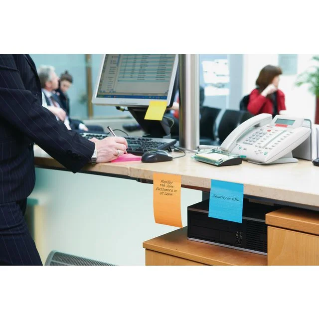 Notatblokk POST-IT SSN 101x101lj Carn(6) - Bilde 3