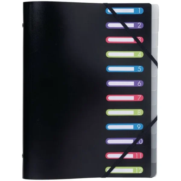 Sorteringsmappe EXACOMPTA PP 12delt sort