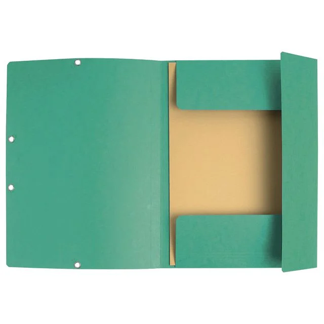 Strikkmappe EXACOMPTA A4 3 kl 355g grønn - Bilde 2