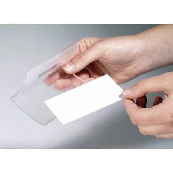 Navneskilt DURABLE 54x90mm m/klips (25)