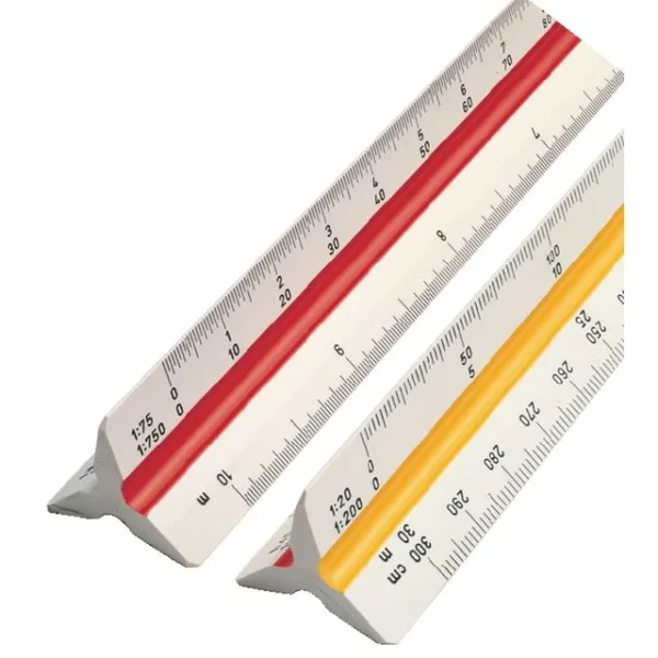 Linjal reduksjon 1:20-25-50-75-100-125