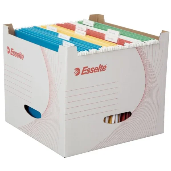 Arkivboks ESSELTE for hengemapper