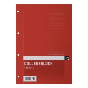 Collegeblokk EMO A4 60g 80bl linjer (2)