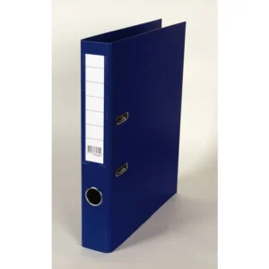 Smalordner A4 50mm m/skinne blå