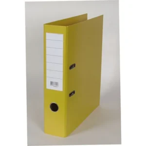 Brevordner 80mm skinne A4 gul