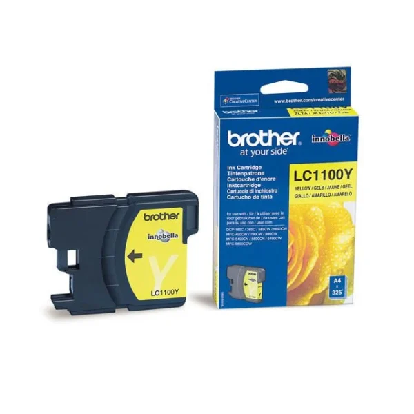 Blekk BROTHER LC1100Y gul