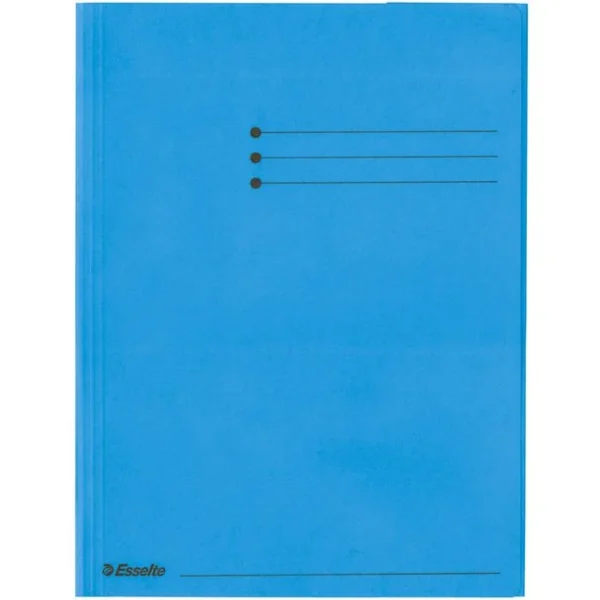 Klaffmappe ESSELTE A4 krt 3 klaff blå