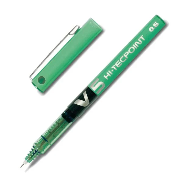 Rollerpenn PILOT Hi-tecpoint V5 grønn