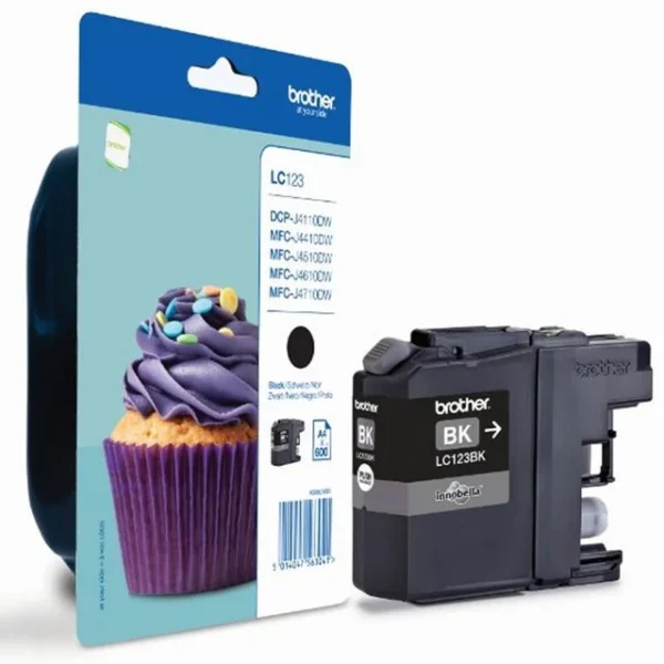 Blekk BROTHER LC123BK sort