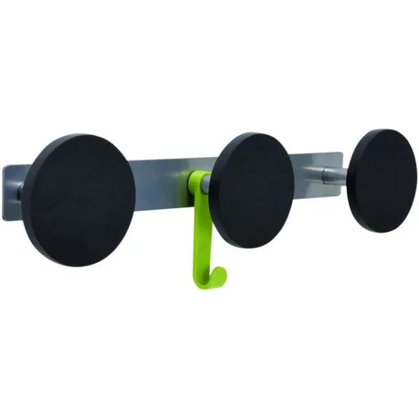 Klesknagg ALBA 3 kroker 43cm sort/metal