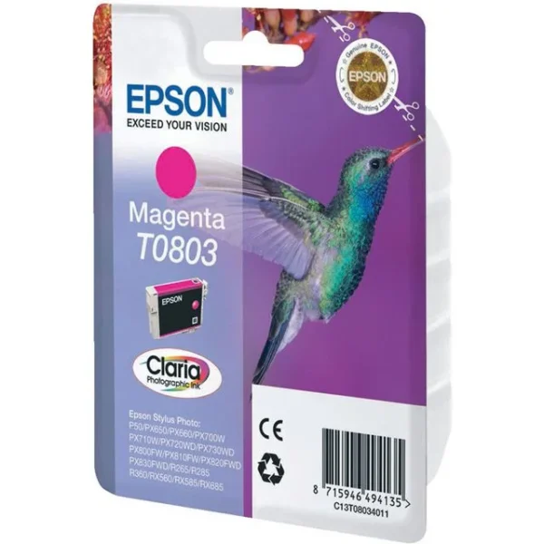Blekk EPSON T0803 C13T08034011 rød