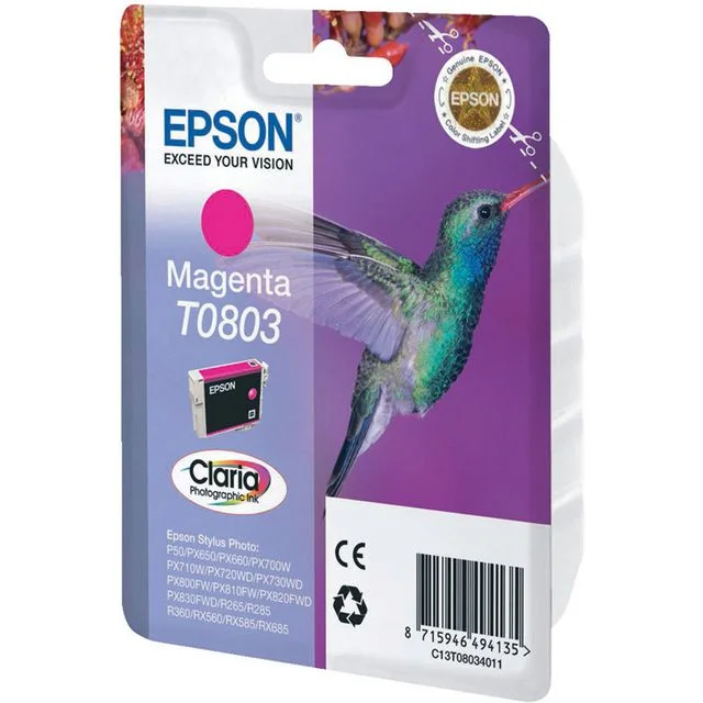 Blekk EPSON T0803 C13T08034011 rød - Bilde 2
