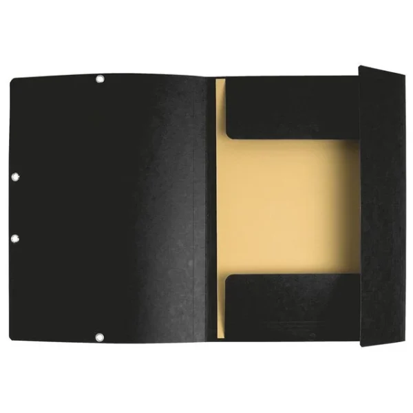 Strikkmappe EXACOMPTA A4 3 kl 355g sort