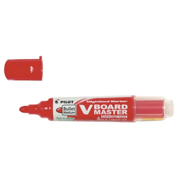 Whiteboardpenn PILOT V-Board M rund rød