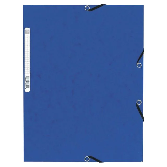 Strikkmappe EXACOMPTA A4 3 kl 355g blå - Bilde 3