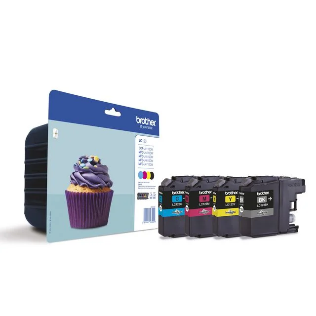 Blekk BROTHER LC123VALBPDR Multi (4) - Bilde 2